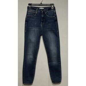 Good American‎ Women Size 2 Good Waist High Rise Skinny Denim Jeans